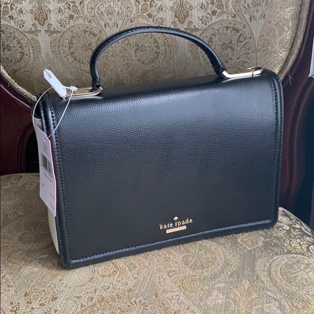 NWT Kate Spade white & black crossbody bag
